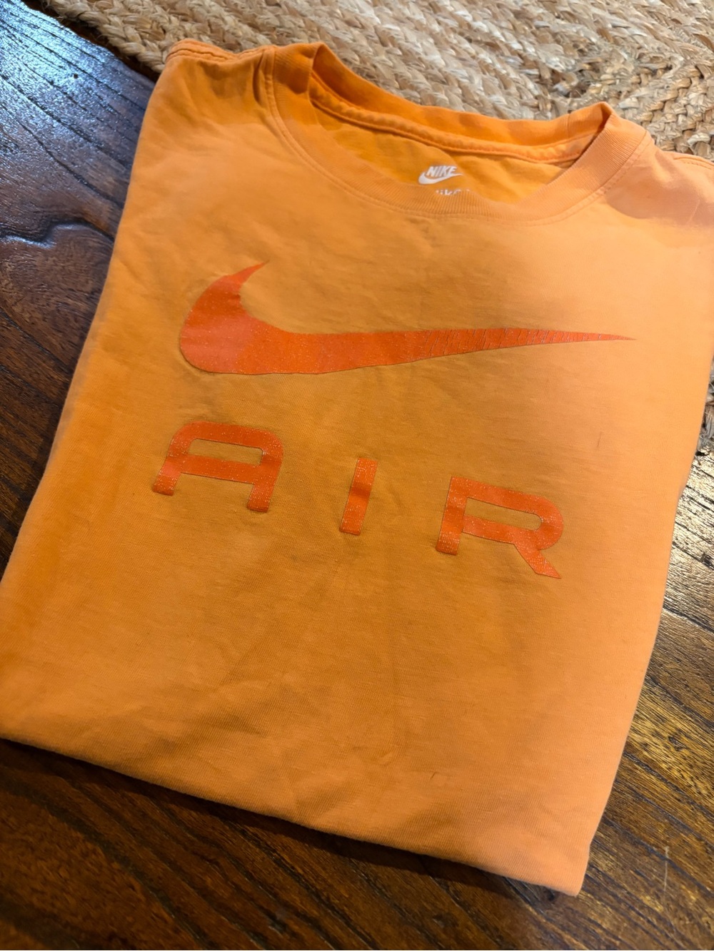 👟NIKE Orange Swoosh 'AIR' Graphic Tee